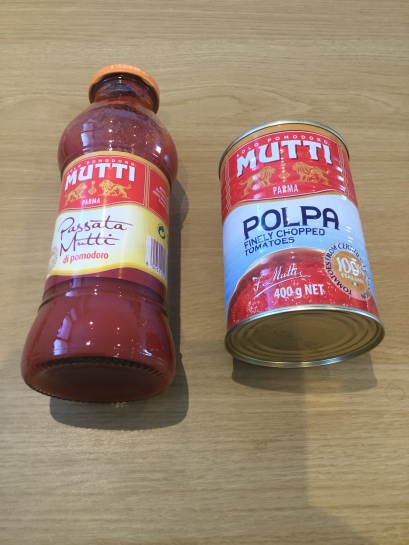 5. Mutti passata and tomatoes